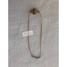 Collier "Kodje" en corde tissée, pâte de verre et perles en bois